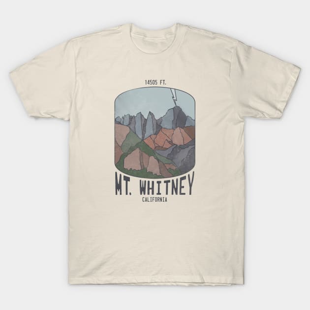 Mount Whitney T-Shirt by Lukeh Designs